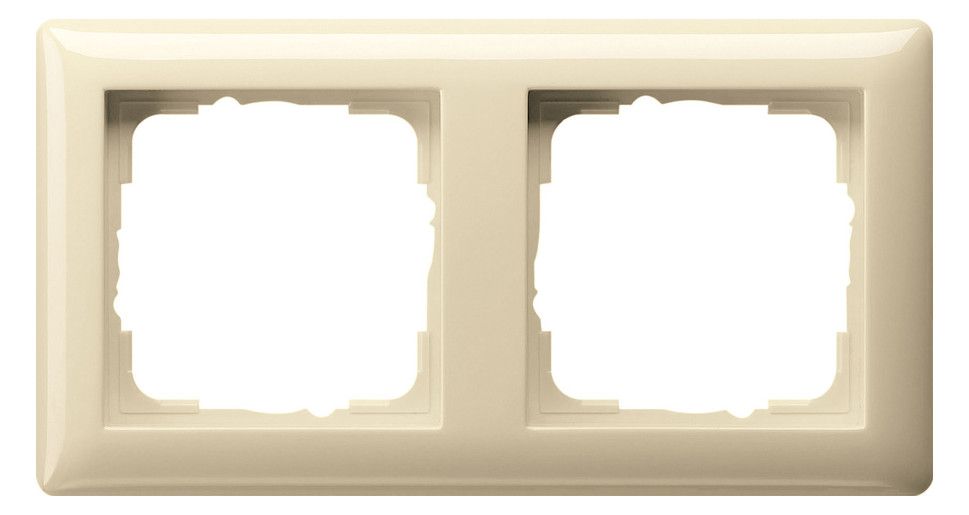 GIRA 021103 Abdeckrahmen 1fach Standard 55 Reinweiß glänzend